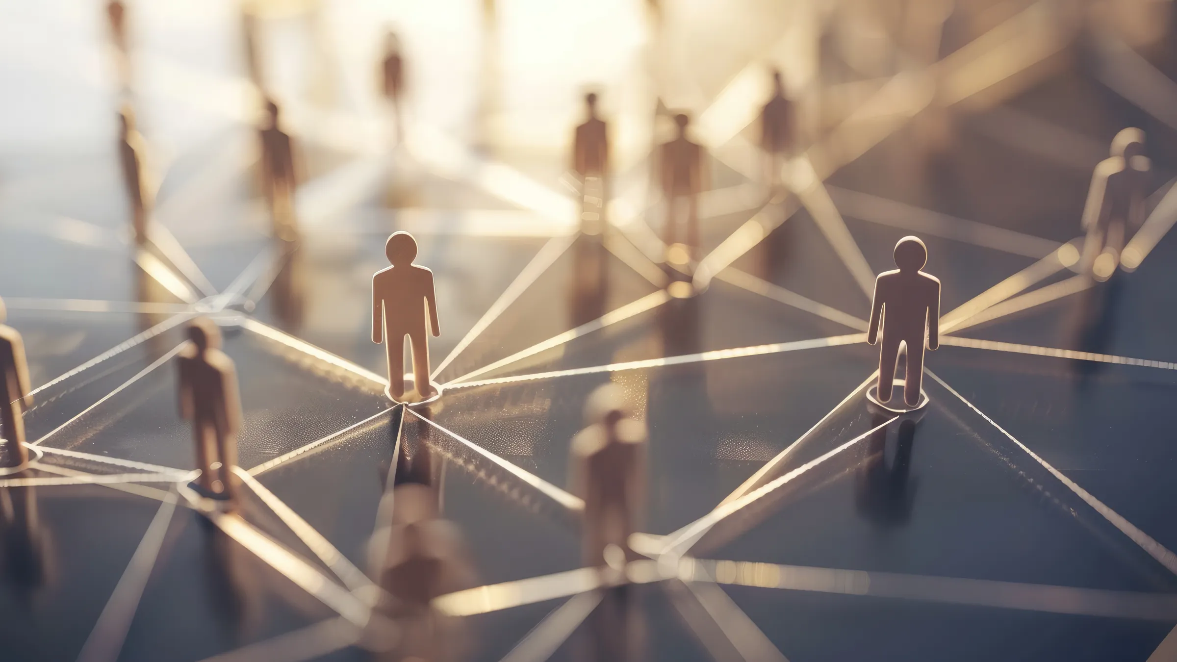 Representation of a network of people.