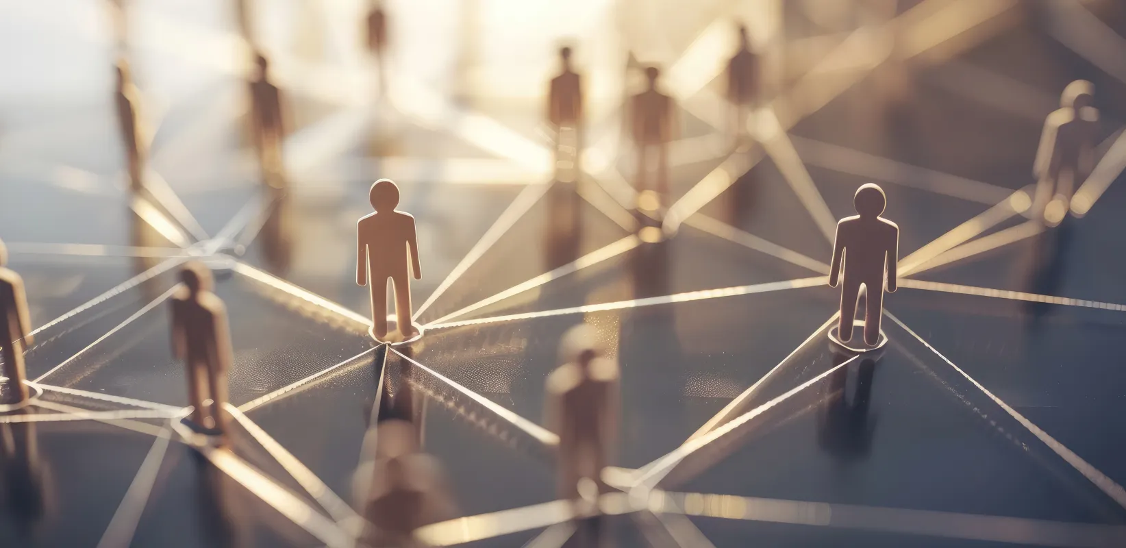 Representation of a network of people.